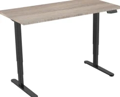 euroseats Zit-sta-bureau Rechthoekig Robson Eiken T-Voet 1.600 (B) x 800 (D) x 1.275 (H) mm Metaal