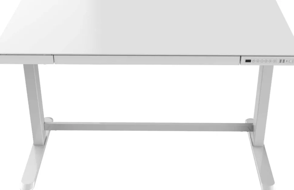 euroseats Zit-sta-bureau Rechthoekig C-Voet 1 Lade 1.202 (B) x 602 (D) x 1.210 (H) mm Metaal