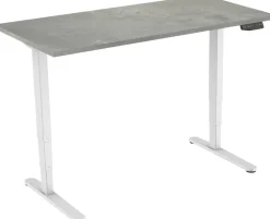 euroseats Zit-sta-bureau Rechthoekig Oxyd Beton T-Voet 1.600 (B) x 800 (D) x 1.275 (H) mm Metaal
