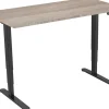 euroseats Zit-sta-bureau Rechthoekig Robson Eiken T-Voet 1.800 (B) x 800 (D) x 1.275 (H) mm Metaal