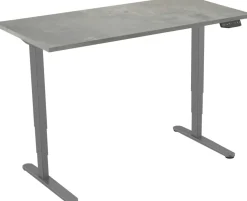 euroseats Zit-sta-bureau Rechthoekig Oxyd Beton T-Voet 1.600 (B) x 800 (D) x 1.275 (H) mm Metaal