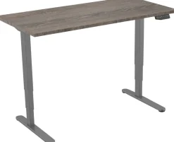 euroseats Zit-sta-bureau Rechthoekig Logan Eiken T-Voet 1.600 (B) x 800 (D) x 1.275 (H) mm Metaal