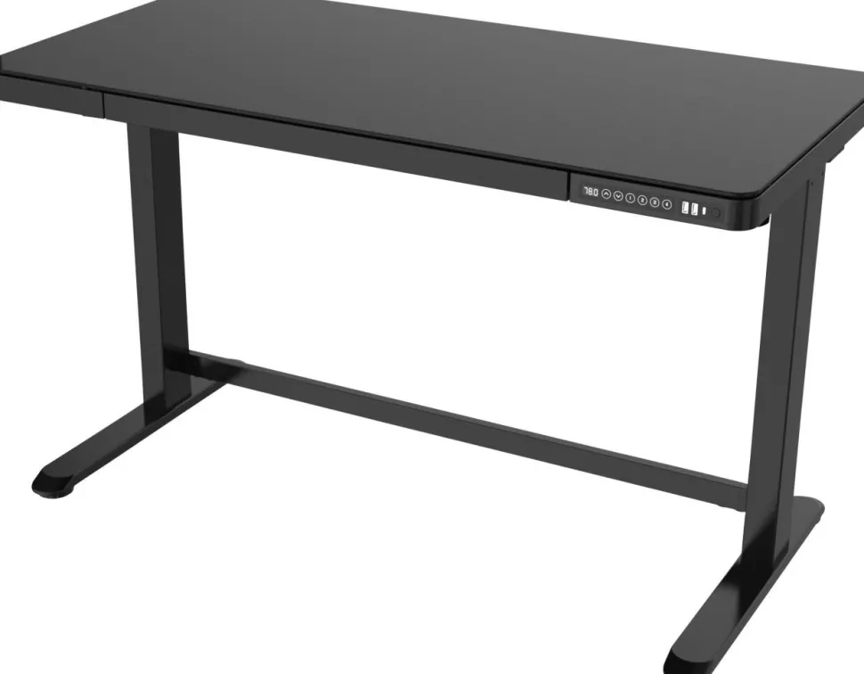 euroseats Zit-sta-bureau Rechthoekig C-Voet 1 Lade 1.202 (B) x 602 (D) x 1.210 (H) mm Metaal