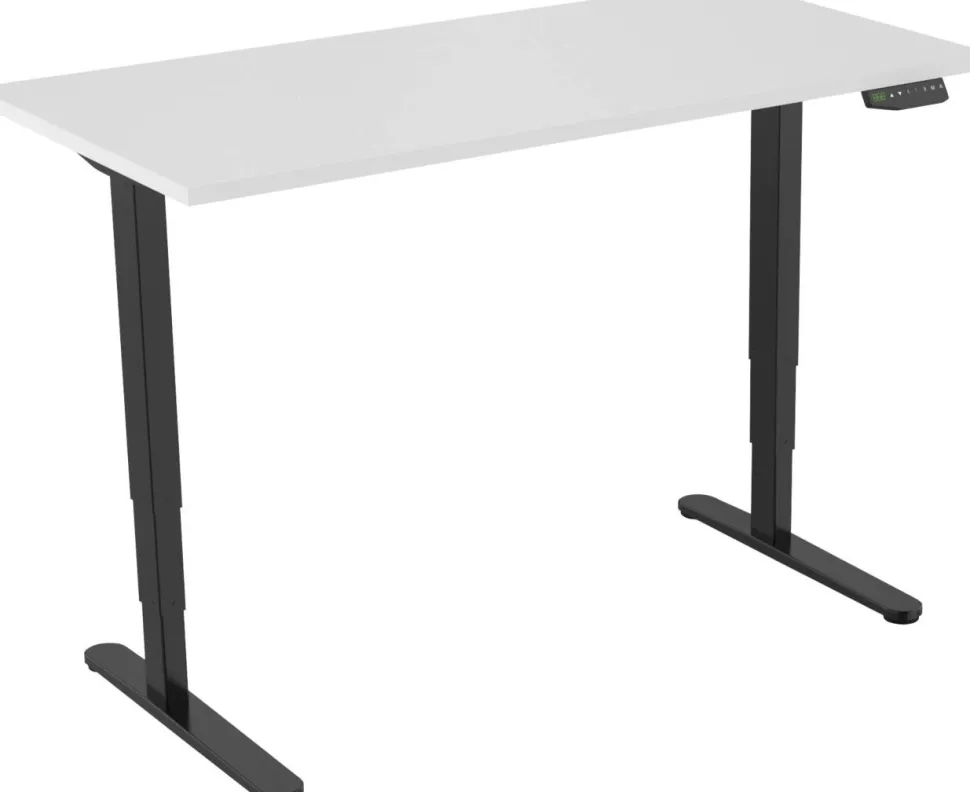euroseats Zit-sta-bureau Rechthoekig T-Voet 1.800 (B) x 800 (D) x 1.275 (H) mm Metaal