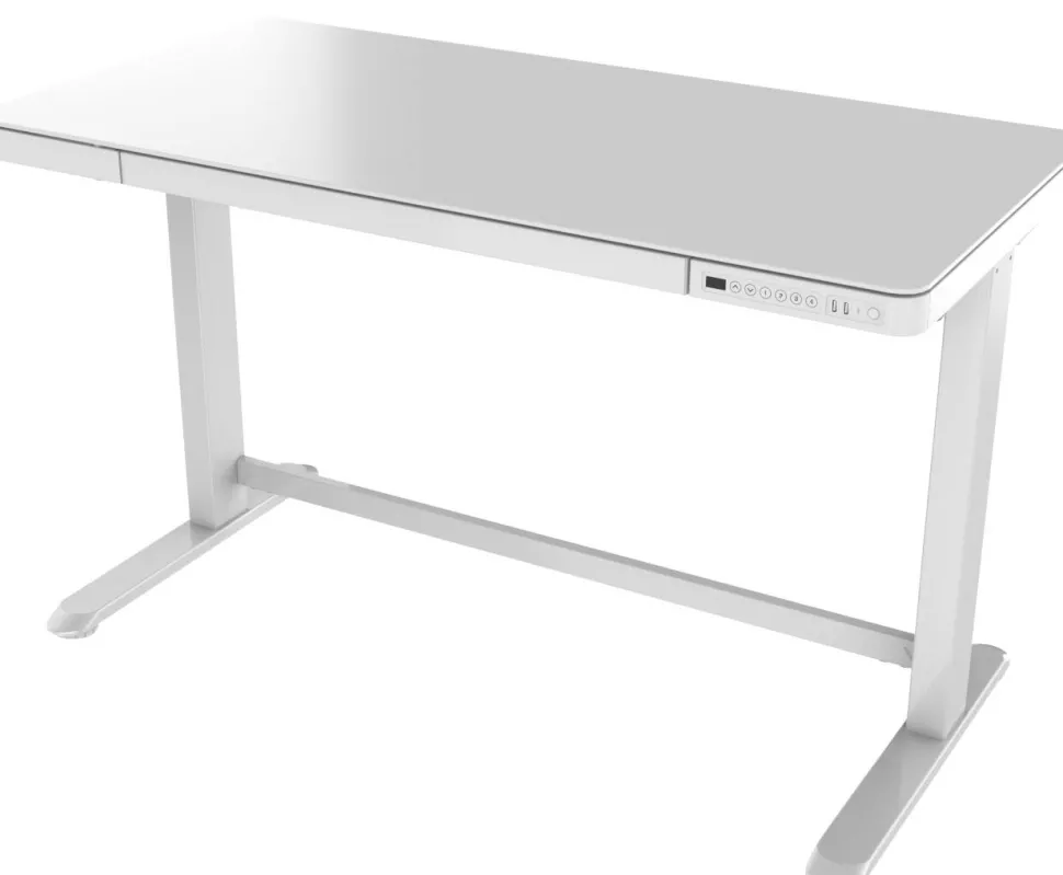 euroseats Zit-sta-bureau Rechthoekig C-Voet 1 Lade 1.202 (B) x 602 (D) x 1.210 (H) mm Metaal