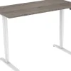 euroseats Zit-sta-bureau Rechthoekig Logan Eiken T-Voet 1.600 (B) x 800 (D) x 1.275 (H) mm Metaal