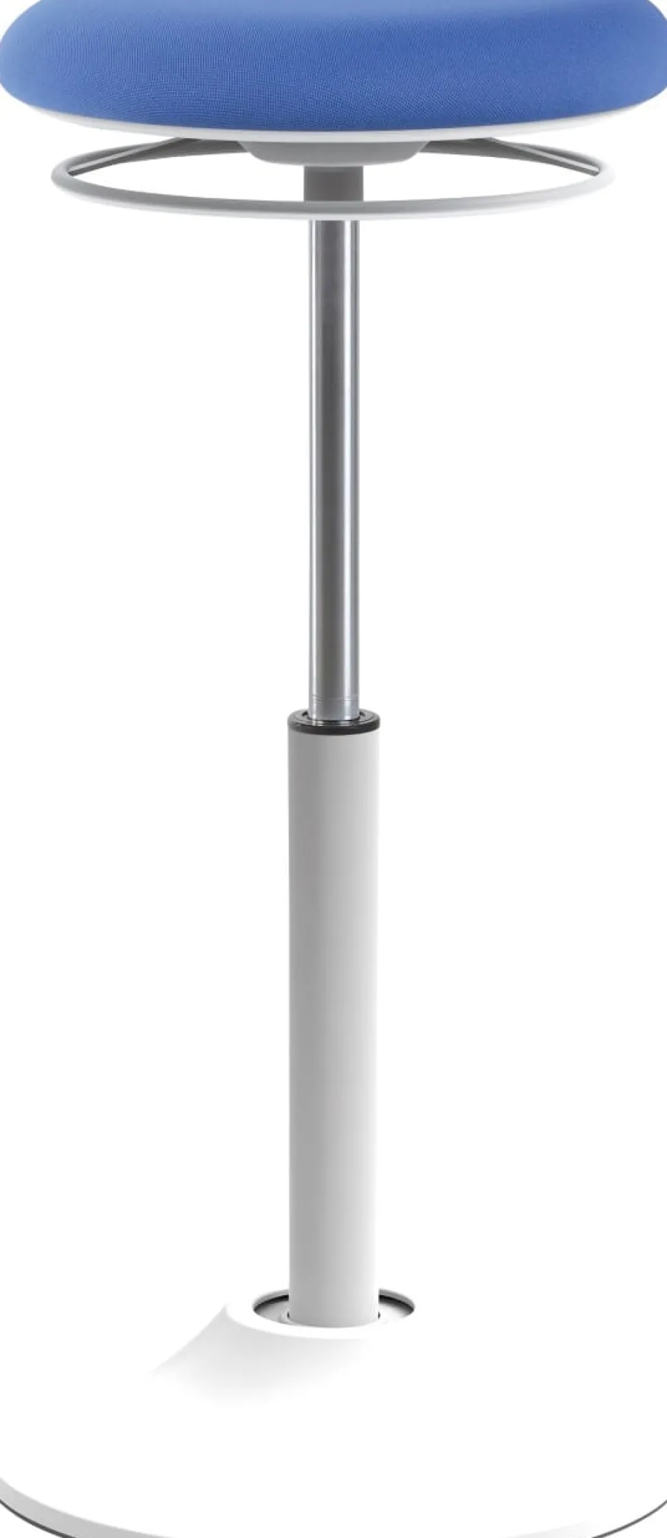 euroseats Zit-sta-kruk Stof Blauw, wit Mango