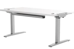 Fellowes Levado Elektrisch Hoogteverstelbaar Zit-sta-bureau Rechthoekig T-Voet 1.829 (B) x 698 (D) x 1.257 (H) mm Gemelamineerde spaanplaat, PVC (Polyvinylchloride), Staal