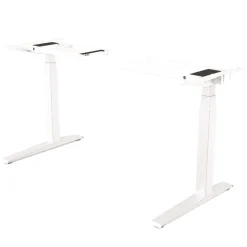 Fellowes Levado Elektrisch Hoogteverstelbaar Zit-sta-frame Rechthoekig T-Voet 1.829 (B) x 698 (D) x 1.257 (H) mm Gemelamineerde spaanplaat, PVC (Polyvinylchloride), Staal