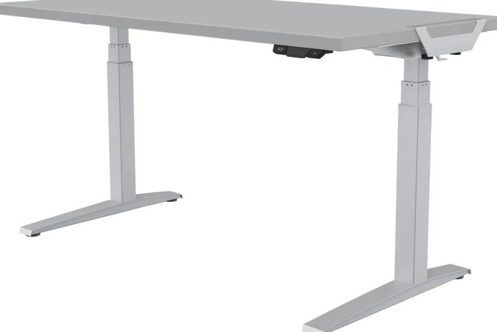 Fellowes Levado Elektrisch Hoogteverstelbaar Zit-sta-bureau Rechthoekig T-Voet 1.829 (B) x 698 (D) x 1.257 (H) mm Gemelamineerde spaanplaat, PVC (Polyvinylchloride), Staal