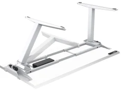 Fellowes Levado Elektrisch Hoogteverstelbaar Zit-sta-bureau Rechthoekig Wit T-Voet 1.829 (B) x 698 (D) x 1.257 (H) mm MDF (Medium-density fibreboard), PVC (Polyvinylchloride), Staal
