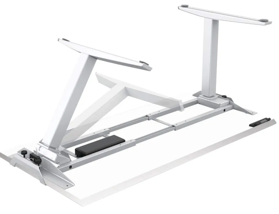 Fellowes Levado Elektrisch Hoogteverstelbaar Zit-sta-bureau Rechthoekig Wit T-Voet 1.829 (B) x 698 (D) x 1.257 (H) mm MDF (Medium-density fibreboard), PVC (Polyvinylchloride), Staal