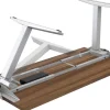 Fellowes Levado Elektrisch Hoogteverstelbaar Zit-sta-bureau Rechthoekig Walnoot T-Voet 1.829 (B) x 698 (D) x 1.257 (H) mm Gemelamineerde spaanplaat, PVC (Polyvinylchloride), Staal