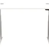 Fellowes Levado Elektrisch Hoogteverstelbaar Zit-sta-bureau Rechthoekig Wit T-Voet 1.829 (B) x 698 (D) x 1.257 (H) mm MDF (Medium-density fibreboard), PVC (Polyvinylchloride), Staal