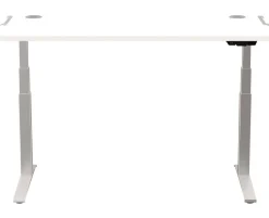 Fellowes Levado Elektrisch Hoogteverstelbaar Zit-sta-bureau Rechthoekig Wit T-Voet 1.829 (B) x 698 (D) x 1.257 (H) mm MDF (Medium-density fibreboard), PVC (Polyvinylchloride), Staal
