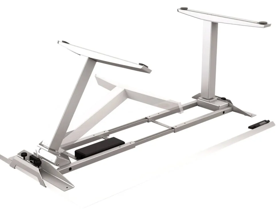 Fellowes Levado Elektrisch Hoogteverstelbaar Zit-sta-bureau Rechthoekig Wit T-Voet 1.829 (B) x 698 (D) x 1.257 (H) mm MDF (Medium-density fibreboard), PVC (Polyvinylchloride), Staal