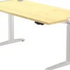 Fellowes Levado Elektrisch Hoogteverstelbaar Zit-sta-bureau Rechthoekig Ahorn T-Voet 1.829 (B) x 698 (D) x 1.257 (H) mm MDF (Medium-density fibreboard), PVC (Polyvinylchloride), Staal