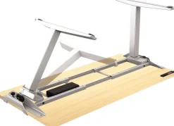 Fellowes Levado Elektrisch Hoogteverstelbaar Zit-sta-bureau Rechthoekig Ahorn T-Voet 1.829 (B) x 698 (D) x 1.257 (H) mm MDF (Medium-density fibreboard), PVC (Polyvinylchloride), Staal