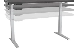 Fellowes Levado Elektrisch Hoogteverstelbaar Zit-sta-bureau Rechthoekig Eiken T-Voet 1.829 (B) x 698 (D) x 1.257 (H) mm Gemelamineerde spaanplaat, PVC (Polyvinylchloride), Staal