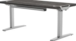 Fellowes Levado Elektrisch Hoogteverstelbaar Zit-sta-bureau Rechthoekig Eiken T-Voet 1.829 (B) x 698 (D) x 1.257 (H) mm Gemelamineerde spaanplaat, PVC (Polyvinylchloride), Staal