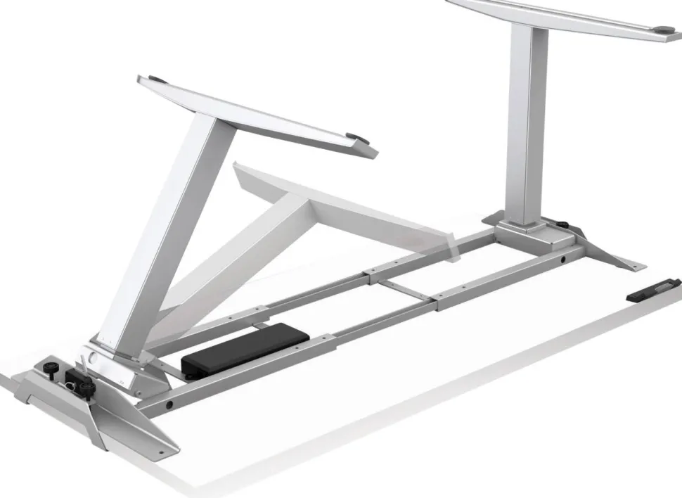 Fellowes Levado Elektrisch Hoogteverstelbaar Zit-sta-bureau Rechthoekig T-Voet 1.829 (B) x 698 (D) x 1.257 (H) mm Gemelamineerde spaanplaat, PVC (Polyvinylchloride), Staal