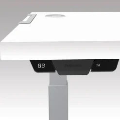 Fellowes Levado Elektrisch Hoogteverstelbaar Zit-sta-bureau Rechthoekig T-Voet 1.829 (B) x 698 (D) x 1.257 (H) mm Gemelamineerde spaanplaat, PVC (Polyvinylchloride), Staal