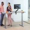 Fellowes Levado Elektrisch Hoogteverstelbaar Zit-sta-bureau Rechthoekig T-Voet 1.829 (B) x 698 (D) x 1.257 (H) mm Gemelamineerde spaanplaat, PVC (Polyvinylchloride), Staal