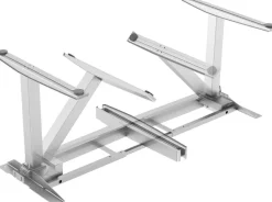 Fellowes Levado Zit-sta-bureau Rechthoekig Walnoot T-Voet 1.829 (B) x 698 (D) x 1.257 (H) mm MDF (Medium-density fibreboard), PVC (Polyvinylchloride), Staal
