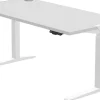 Fellowes Levado Zit-sta-bureau Rechthoekig Grijs T-Voet 1.829 (B) x 698 (D) x 1.257 (H) mm MDF (Medium-density fibreboard), PVC (Polyvinylchloride), Staal