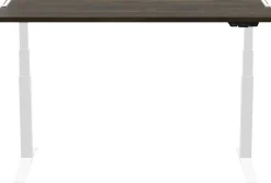 Fellowes Levado Zit-sta-bureau Rechthoekig Walnoot T-Voet 1.829 (B) x 698 (D) x 1.257 (H) mm MDF (Medium-density fibreboard), PVC (Polyvinylchloride), Staal