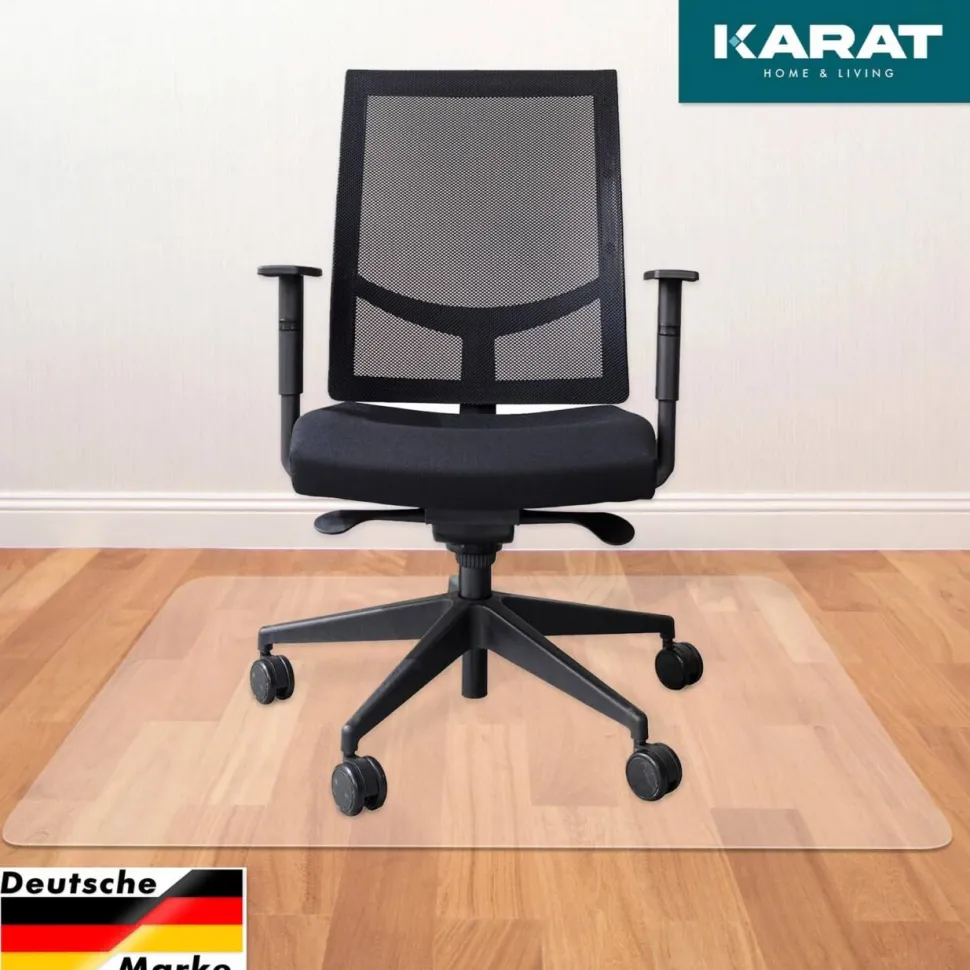 FLOORDIREKT PRO Eco Stoelmat PET (Polyetheentereftalaat) Transparant 114 x 130 cm