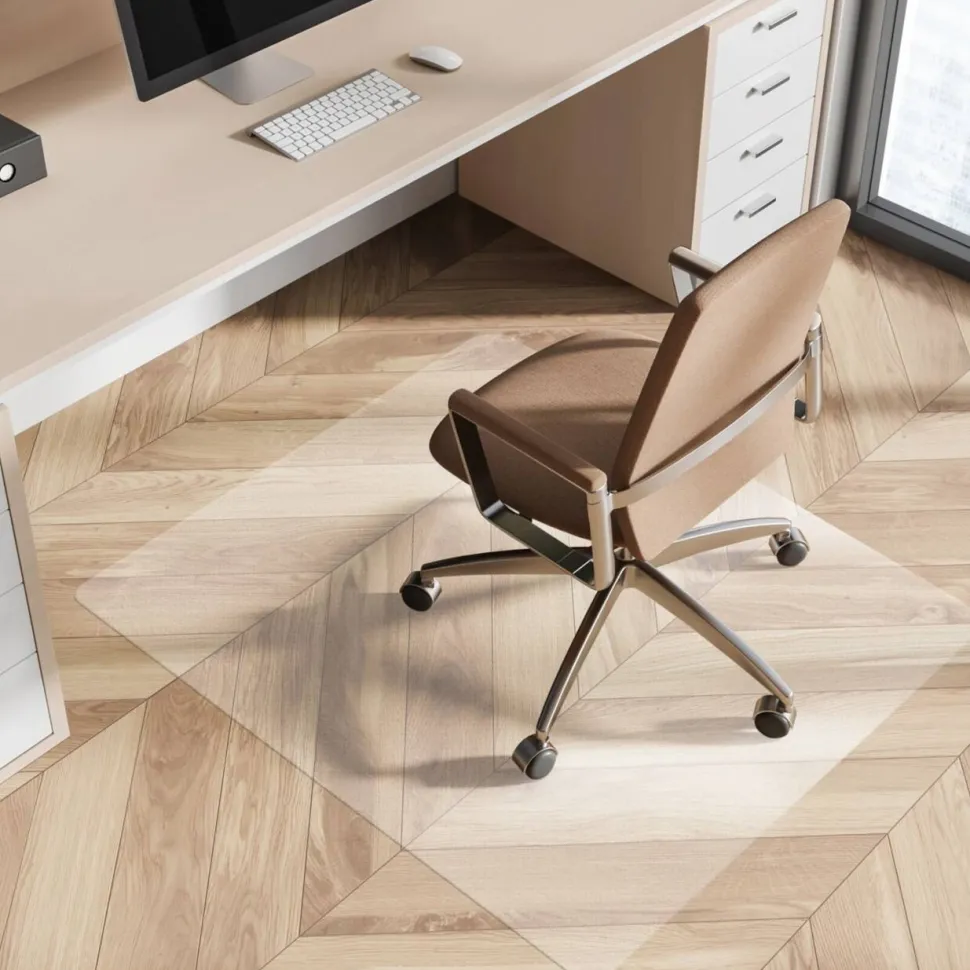 FLOORDIREKT PRO Neo Stoelmat voor harde vloeren Antislip Vinyl 75 x 120 cm