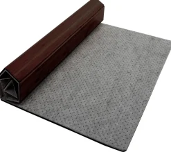 FLOORDIREKT PRO Stoelmat Bamboe, vilt Donkerbruin 90 x 120 cm