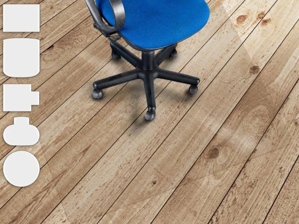 FLOORDIREKT PRO Stoelmat PC (polycarbonaat) Transparant 75 cm