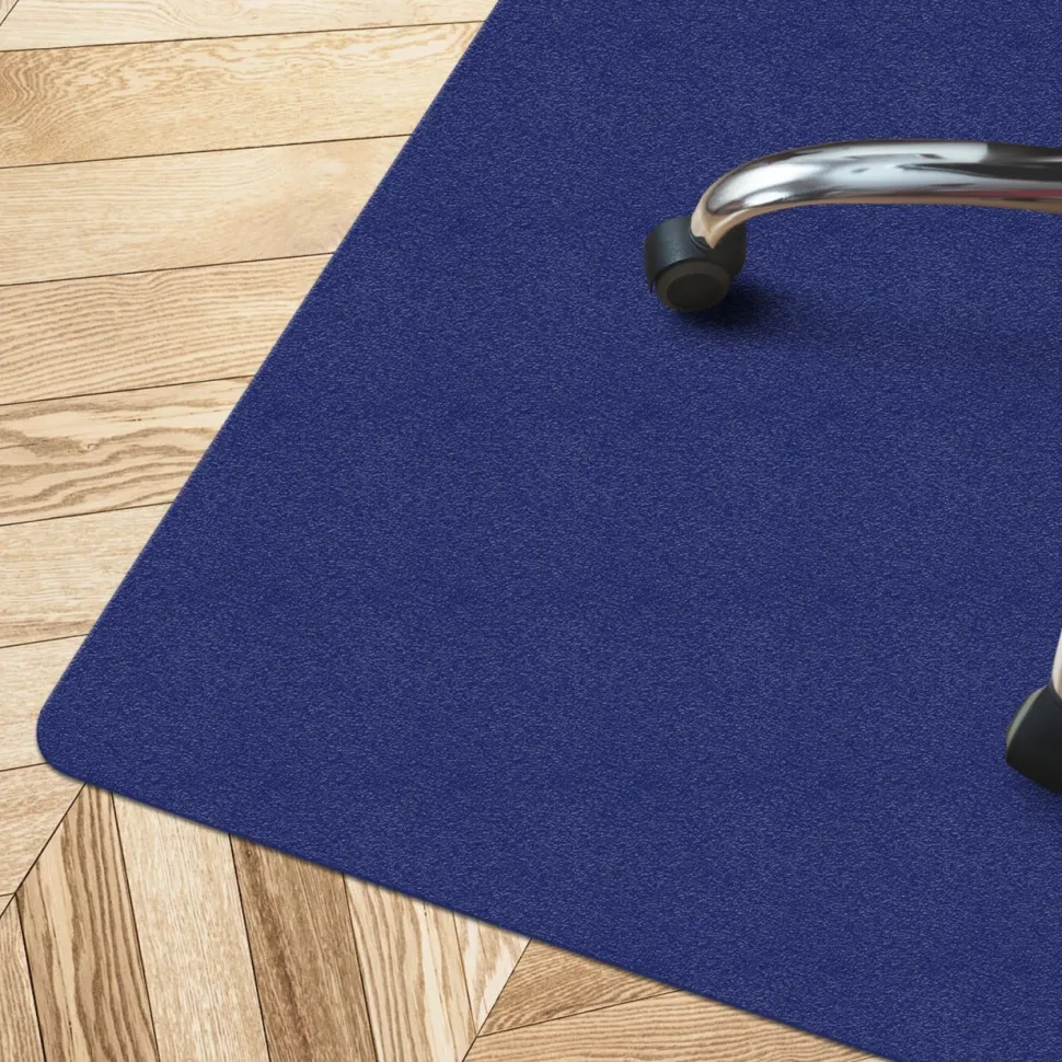 FLOORDIREKT PRO Stoelmat voor harde vloeren PP 1200 x 750 mm Donkerblauw