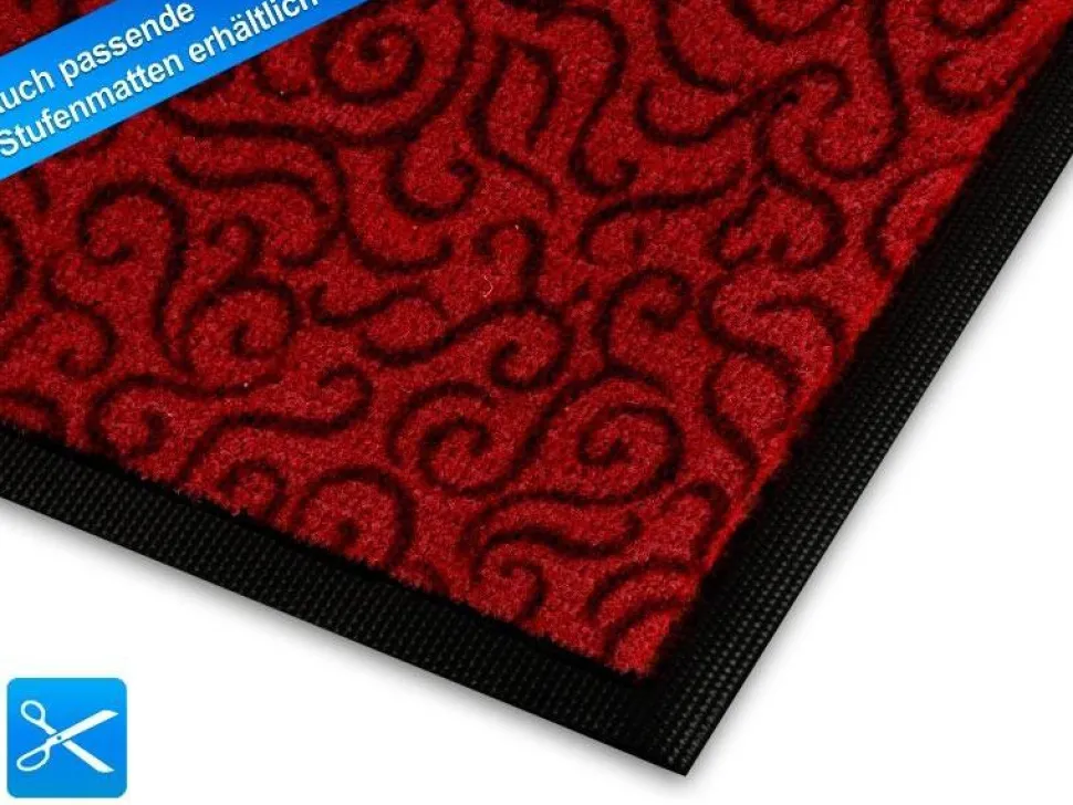 FLOORDIREKT STEP Deurmat Brasil Donker Rood 400 x 600 mm