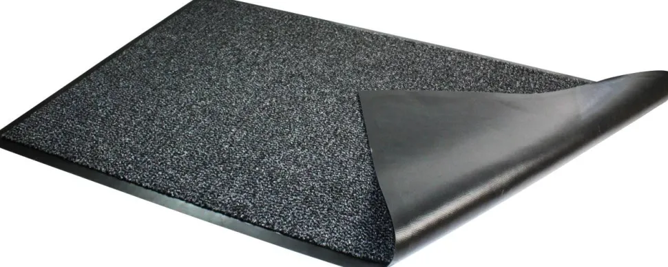 Floortex Deurmat Indoor Premium Grijs Microvezel, PP (Polypropeen), PVC (Polyvinylchloride)