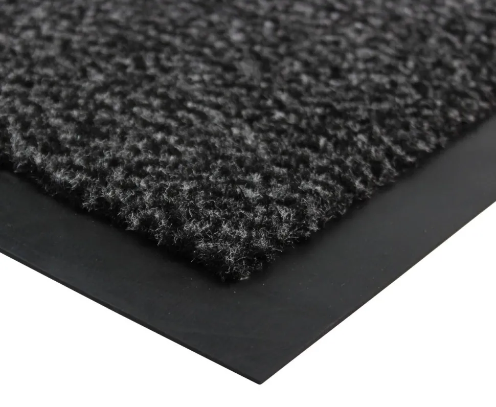Floortex Deurmat Indoor Premium Grijs Microvezel, PP (Polypropeen), PVC (Polyvinylchloride)