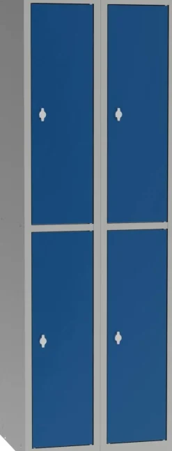 Garderobekast Metaal 4 deuren Hangslot 600 x 500 x 1.800 mm Grijs