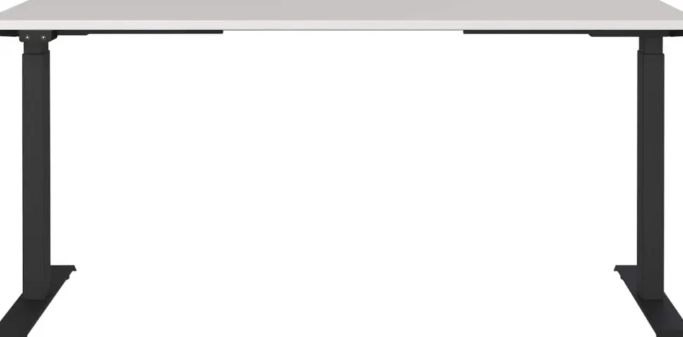 GERMANIA AGENDA Elektronisch in hoogte verstelbaar Bureau Lichtgrijs 1.600 (B) x 800 (D) x 1.200 (H) mm