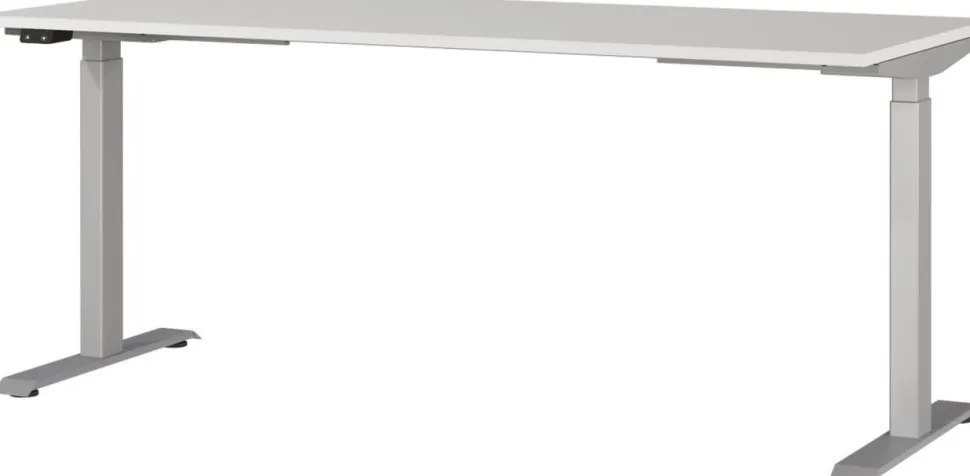 GERMANIA AGENDA Elektronisch in hoogte verstelbaar Bureau Lichtgrijs 1.800 (B) x 800 (D) x 1.200 (H) mm
