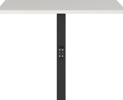 GERMANIA AGENDA Hoekverbinding 80 (B) x 80 (D) x 91 (H) cm Lichtgrijs, zwart
