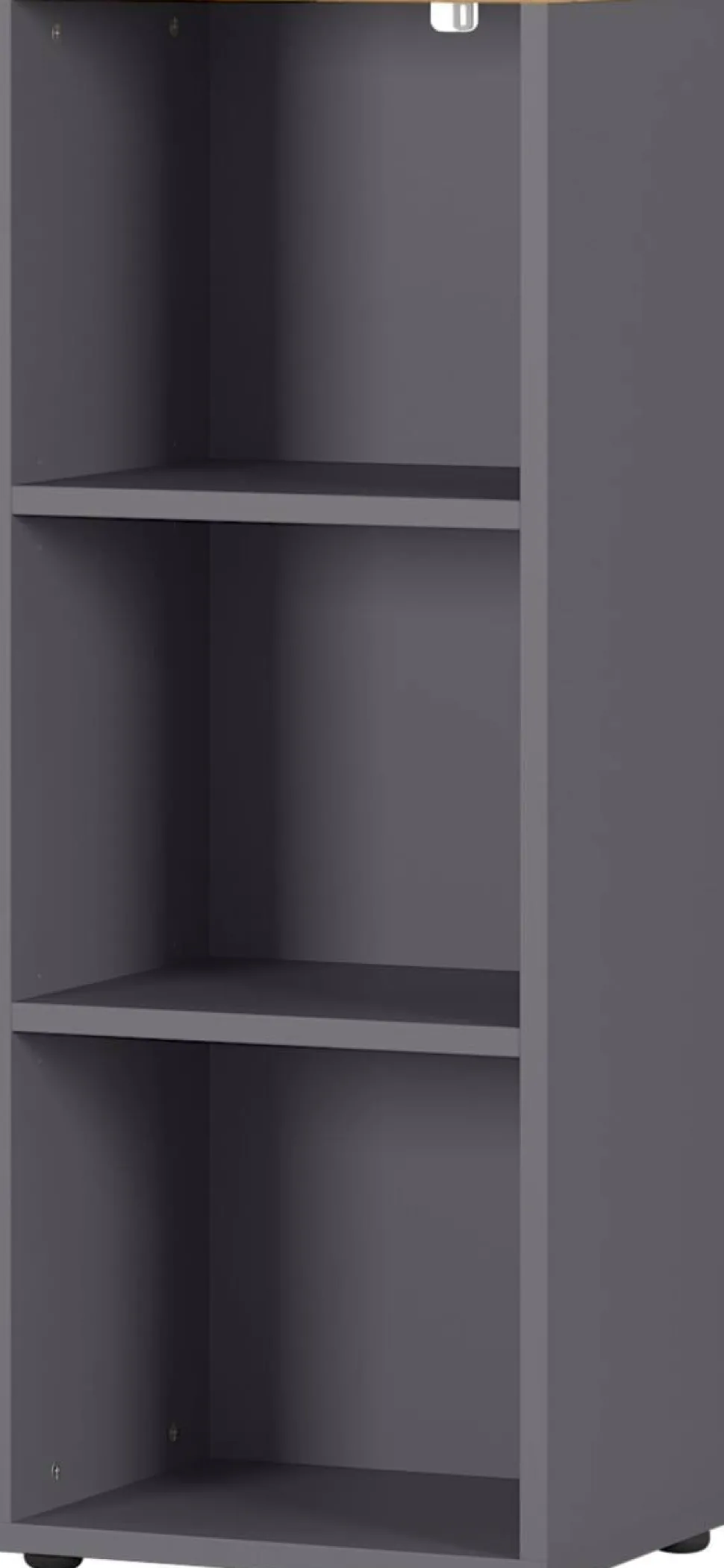 Germania boekenkast 4230-564 bruin, donkergrijs, eiken 450 mm (B) X 400 mm (D) X 1200 mm (H)