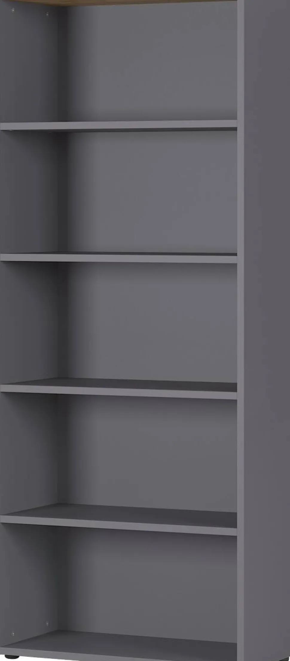 Germania boekenkast 4235-564 bruin, donkergrijs, eiken 800 mm (B) X 400 mm (D) X 1970 mm (H)