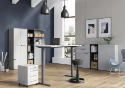 Germania boekenkast 4234-547 grafiet 450 mm (B) X 400 mm (D) X 1970 mm (H)