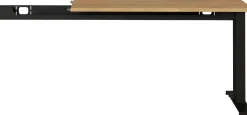 Germania bureau-uitbreiding 4241-582 bruin, zwart, eiken 1130 mm (B) X 600 mm (D) X 870 mm (H)