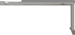 Germania bureau-uitbreiding 4241-583 lichtgrijs, zwart 1130 mm (B) X 600 mm (D) X 870 mm (H)