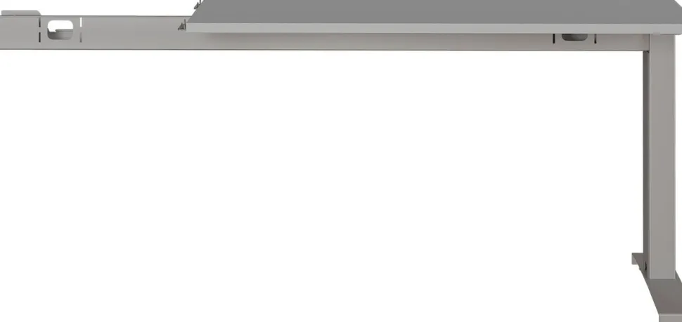 Germania bureau-uitbreiding 4241-583 lichtgrijs, zwart 1130 mm (B) X 600 mm (D) X 870 mm (H)