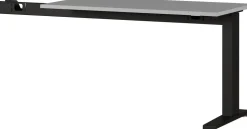 Germania bureau-uitbreiding 4241-581 lichtgrijs, zwart 1130 mm (B) X 600 mm (D) X 870 mm (H)