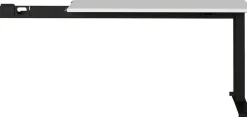 Germania bureau-uitbreiding 4241-581 lichtgrijs, zwart 1130 mm (B) X 600 mm (D) X 870 mm (H)